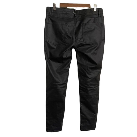 BCBGeneration Womens Black Mid Rise Faux Leather Skinny Pants Size 29 - Picture 8 of 8